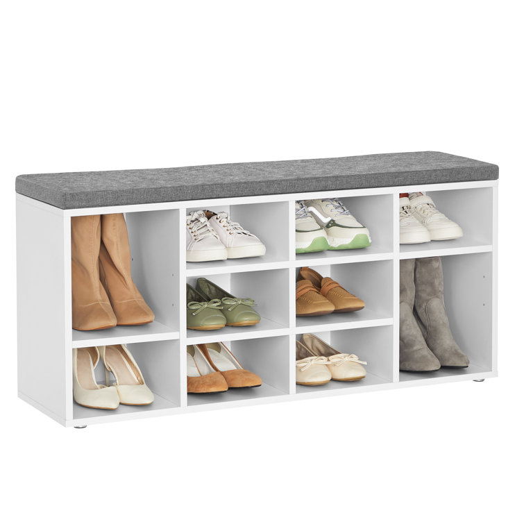 Ebern Designs 10 Pair Shoe Storage Bench Reviews Wayfair